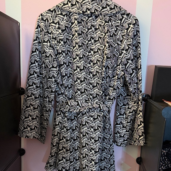 🔥🔥🔥🔥🔥Style & Co. Black and White Trench Coat🔥🔥🔥🔥🔥 - Picture 4 of 6